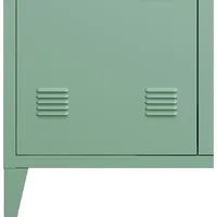 [en.casa] Oripää Aktenschrank 90 x 80 x 33 cm Pastellgrün