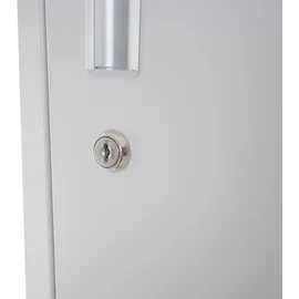 Mendler Schließfach Boston T829, Schließfachschrank Wertfachschrank Spind, Metall 9 Fächer ~ grün