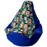 go gift Sitzsack, Blau, Oxford-Stoff, reißfest, 130 x 90 cm