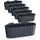 Spetebo Balkon Blumenkasten 39 x 13 x 13 cm Schwarz