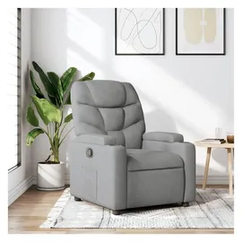 vidaXL Relaxsessel Modell 61 Polyester 50 x 0 x 0 cm Silber mit Liegeposition