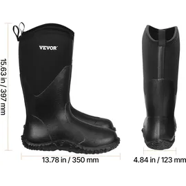 Vevor Herren Gummistiefel, Schutzschuhe, wasserdichte und rutschfeste Stiefel, ideal zum Wandern, Angeln oder für die Gartenarbeit, US-Größe 13 - 13
