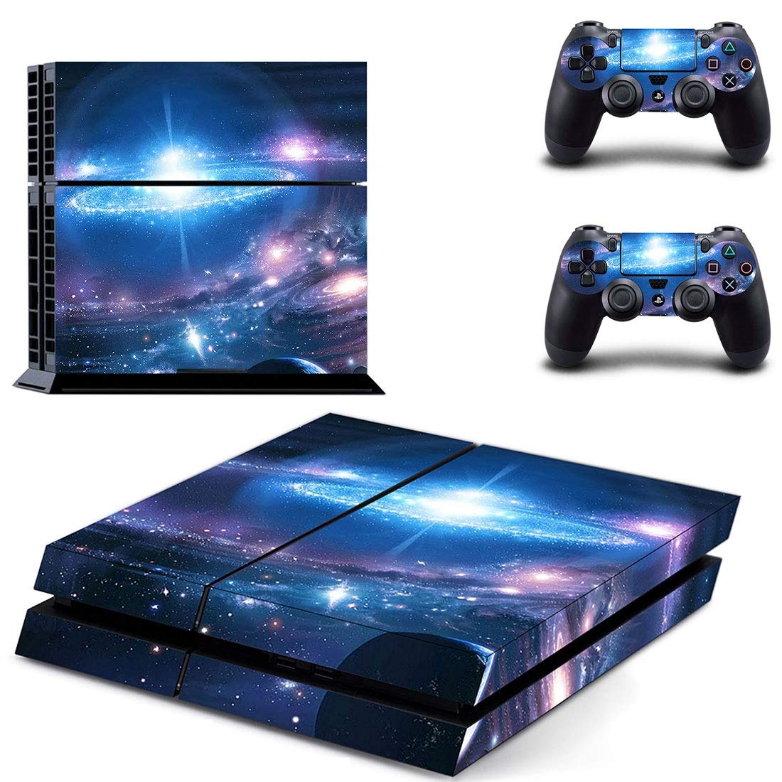 DolDer PS4 Skin Sticker/Aufkleber Folie schützende Haut Schale für Sony PS4 Konsole und 2 Dualshock Controller (Sticker 1760)