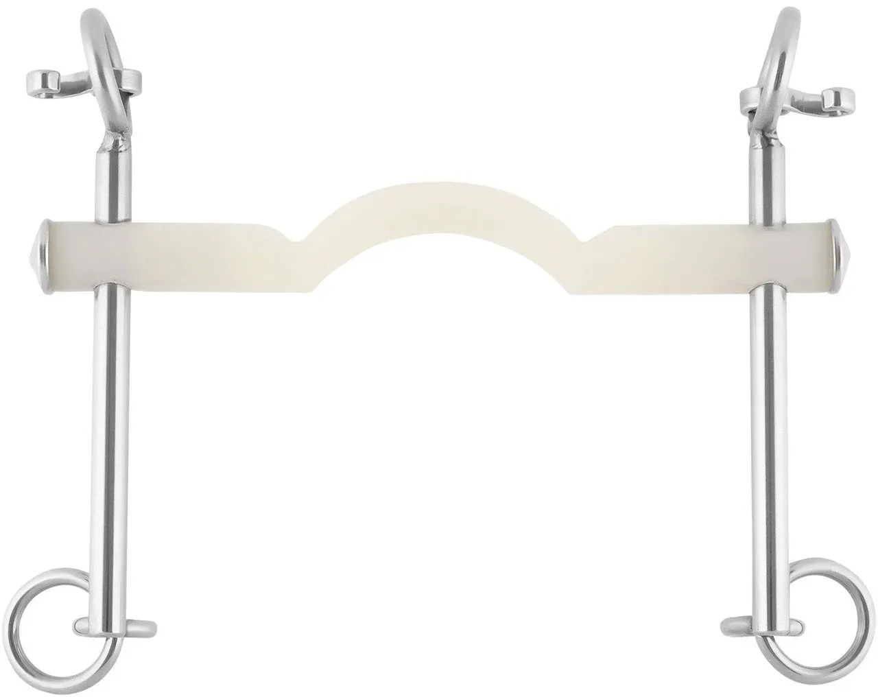 Sprenger Nathe Kandare, 15 mm, mit Zungenfreiheit, lange Anzüge, Thermoplastik