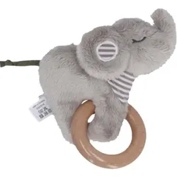 STERNTALER 3332211 Spielfigur mit Greifring Elefant Eddy grau