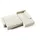Fun Möbel Ecksofa Sofa mit Schlaffunktion VOGAR Stoff Monolith Ecru Ottomane Rechts - Beige