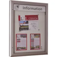 Schaar Design Schaukasten S-Serie 540x800x80 mm, Rückwand: Anthrazit