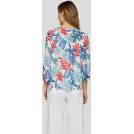 Rabe Klassische Bluse mit All-Over Print Blau 46