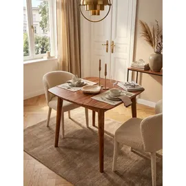KADIMA DESIGN Sheeshamholz 80 x 78 x 80 cm braun