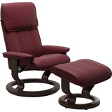 Stressless Stressless® Relaxsessel »Admiral«, mit Classic Base, Größe M & L, Gestell Wenge, rot