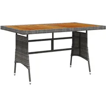 vidaXL Gartentisch 130 x 70 x 72 cm Grau