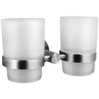 Ambrosya - Zahnbürstenhalter mit Wandbefestigung - Glas Becher Halter
