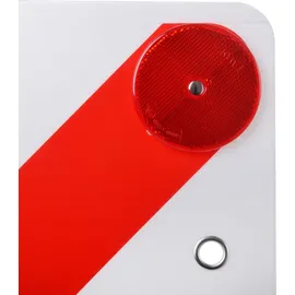 Preiswert & Gut Warnschild Rot Weiß Warntafel Fahrradträger 50x50 cm E Prüfzeichen Anhänger LKW