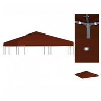 VidaXL Pavillon-Dachplane mit Kaminabzug 310 g/m2 3x3 m Terrakotta