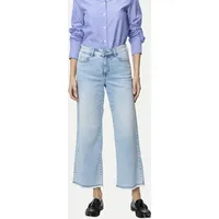 MAC Dream Wide Cropped Jeans in Hellblau-D44