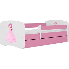 raumhirsch furniture Kinderbett Prinzessin 80 x 180 cm Holzwerkstoff rosa