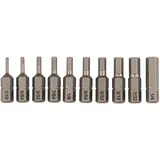 Wiha 72596 10-teiliges Sechskant-SAE-Bit-Set