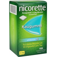 NICORETTE Whitemint 4 mg Kaugummi 105 St.