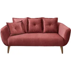 2,5-Sitzer-Sofa Baggio Koralle Velours