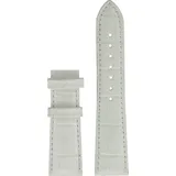 Certina - Leder Lederarmband ohne Schließe 19mm/16mm C610019960 - alligator-prägung,rind,weiß