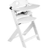 BabyGO Family Pro Hochstuhl Treppensuhl inkl. Essbrett white