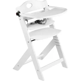 BabyGO Family Pro Hochstuhl Treppensuhl inkl. Essbrett white