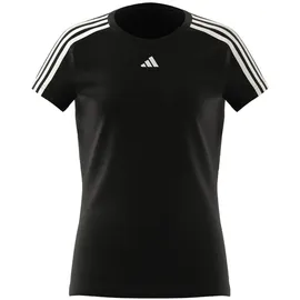 adidas 3-Stripes T-Shirt Mädchen, schwarz