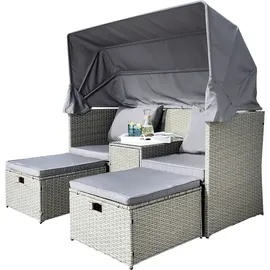 Westerholt Strandkorblounge Grau