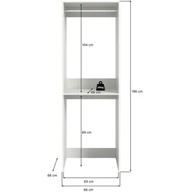 xonox.home Waschmaschinenschrank weiß – Maße cm B: 66 H: 195