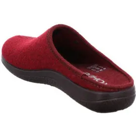 ROHDE Bari Schuhe Damen Hausschuhe Pantoffeln Softfilz Weite G, Größe:37 EU, Farbe:Rot