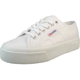 SUPERGA Damen Plateau Sneaker - Blau,Rot,Weiß - 39