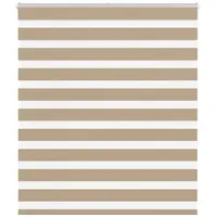 VidaXL Zebrarollo Sandbraun 120x150 cm Stoffbreite 115,9 cm Polyester