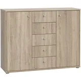 Forte Tempra 2 108,8 x 85,5 x 34,8 cm Sonoma Eiche / Braun