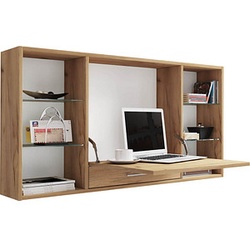 VCM my office Teala Wandschreibtisch eiche quadratisch, hängend eiche 120,0 x 20,0 cm