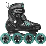 ROCES Moody Inline-skates - Black / Aqua - EU 30-35