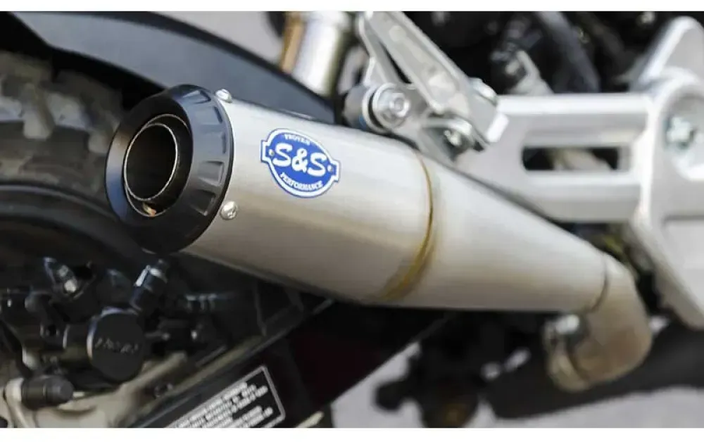 S&s Cycle Grand National Honda Grom 125 22 Ref:550-1072 Stainless Steel Nicht Homologierter Slip-on-schalldämpfer - Silver - Not Homologated