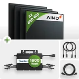1840Wp 4x 460Wp Aiko Glas-Glas Fullblack ABC Hoymiles HMS-1600-4T