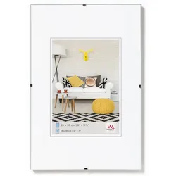 Walther Design Rahmen Clip Frame 15x21cm Normalglas rahmenlos