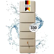 4rain Slim Wandtank 300 l sandbeige