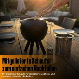 edenoutdoor Feuerschale Ø 22 cm Schwarz