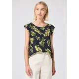 street one studio Blusenshirt mit Rundhals Blau 40