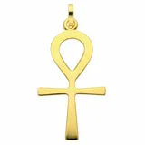 Adelia ́s Kettenanhänger Kreuzanhänger 333 Gold (8K), Goldanhänger Kreuz goldfarben