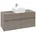 Waschbeckenunterschrank 1200x548x500 mm, 4 Auszüge , für Waschbecken mittig, C04100, Farbe: Front/Korpus: Truffle Grey, Griff: Truffle Grey