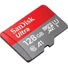 SANDISK Speicherkarte Ultra microSDXC, grau (grau, rot), 128 GB, Speicherkarten