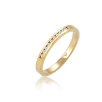 Elli DIAMONDS Verlobung Bandring Diamant (0.05 ct.) 585 Gelbgold Ringe Damen