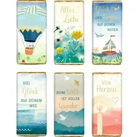 DIE SPIEGELBURG 0015790 Schokolade Glück und Segen - Kleine Schokogrüße 30g, sortiert