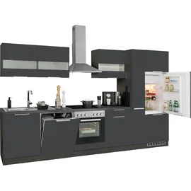 kochstation Küchenzeile KS-Luhe 330 cm grau