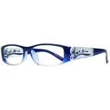 EYEBOGO Kaylee Strass Lesebrille für Damen, Damen Lesebrille, Frauen Lesebrillen (Blau, 3.50)