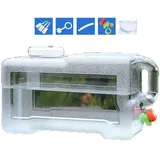 GFJEDTKY 5L~25L Camping Wasserkanister, Wasserbehälter Mit Hahn, Tragbarer Trinkwasserkanister,Wasserkanister BPA-Frei, Für Outdoor Reise Hause Trinkder Speicher-Eimer,22L