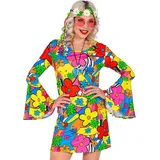 Widmann - Kostüm Groovy Style 70er Jahre, Kleid, Hippie, Faschingskostüme, Karneval